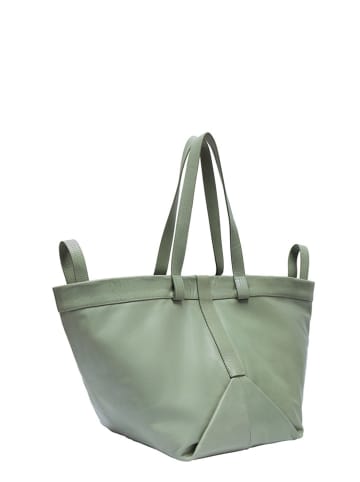 LIEBESKIND BERLIN Leder-Shopper in Mint - (B)47 x (H)34 x (T)18 cm