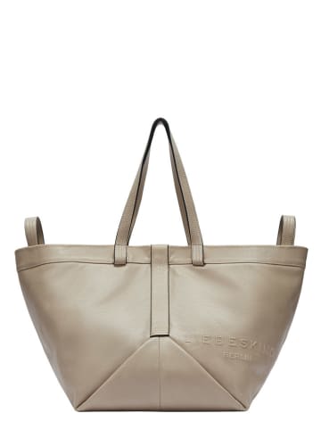 LIEBESKIND BERLIN Leder-Shopper in Taupe - (B)47 x (H)34 x (T)18 cm