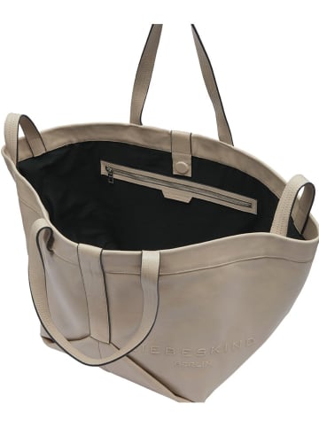 LIEBESKIND BERLIN Leder-Shopper in Taupe - (B)47 x (H)34 x (T)18 cm