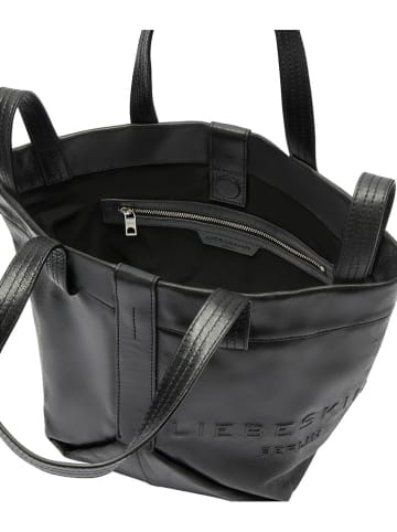 LIEBESKIND BERLIN Leren shopper zwart - (B)47 x (H)34 x (D)18 cm