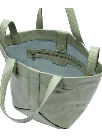 LIEBESKIND BERLIN Leder-Shopper in Mint - (B)47 x (H)34 x (T)18 cm