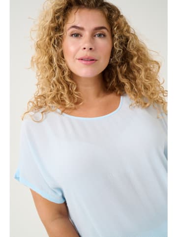 KAFFE curve Bluse in Hellblau