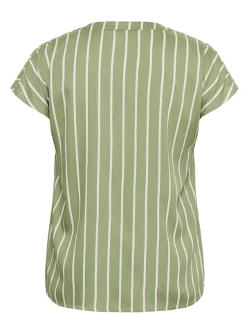 KAFFE curve Blouse groen/crème