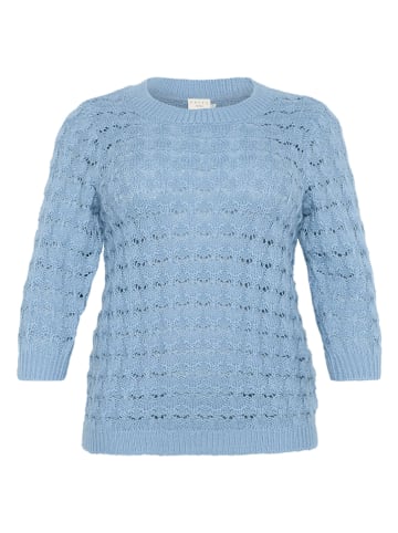 KAFFE curve Pullover in Hellblau