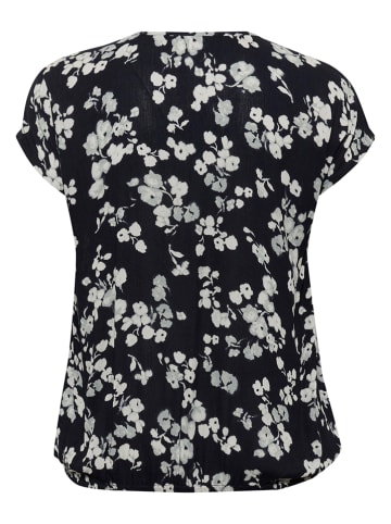 KAFFE curve Blouse zwart/grijs