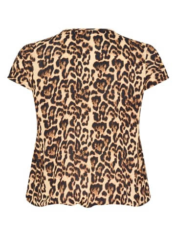KAFFE curve Bluse in Beige/ Braun