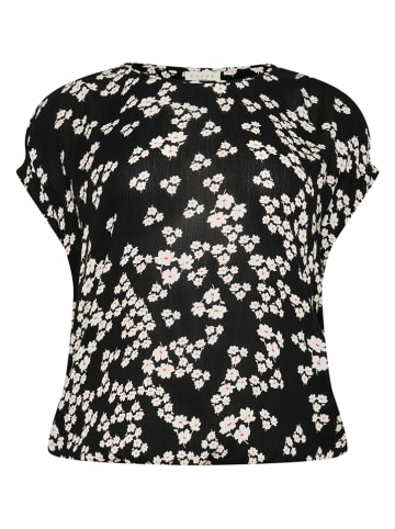 KAFFE curve Blouse zwart/crème