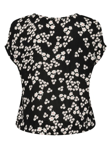 KAFFE curve Bluse in Schwarz/ Creme