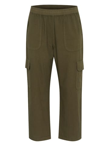 KAFFE curve Bojówki w kolorze khaki