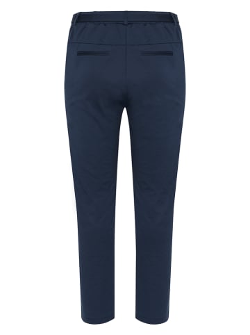 KAFFE curve Broek donkerblauw