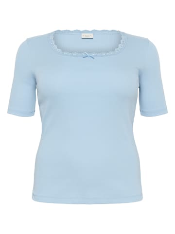 KAFFE curve Shirt in Hellblau