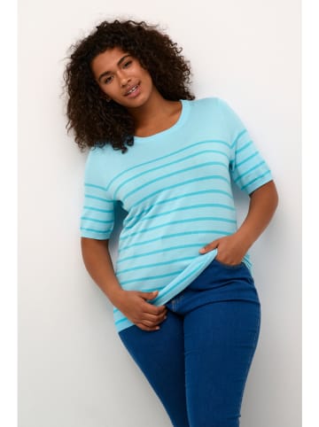 KAFFE curve Pullover in Hellblau