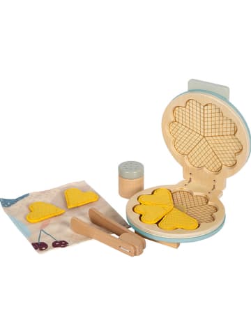 small foot Wafelijzer-set blauw/geel - vanaf 2 jaar