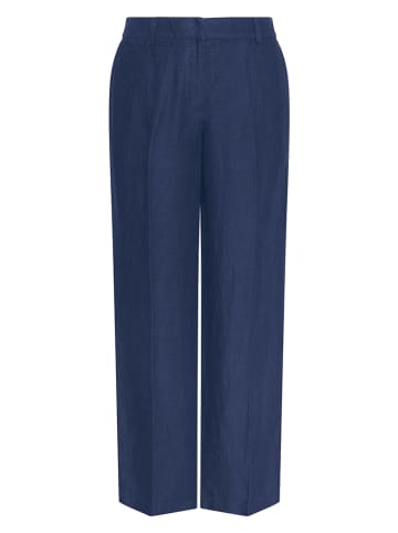 MOSS COPENHAGEN Leinen-Marlenehose in Dunkelblau