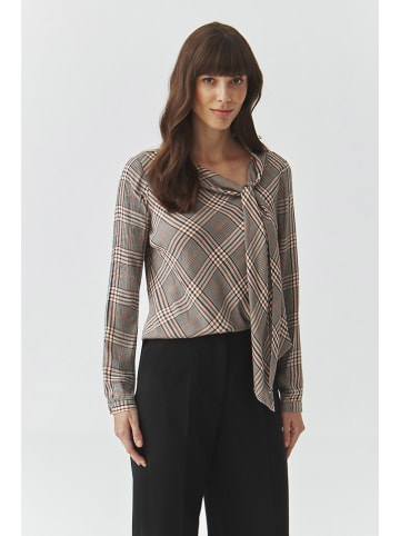 TATUUM Bluse in Schwarz/ Creme/ Rot
