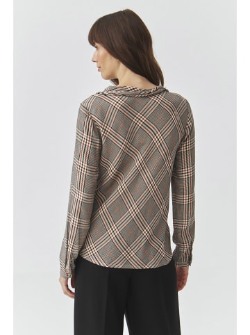 TATUUM Bluse in Schwarz/ Creme/ Rot