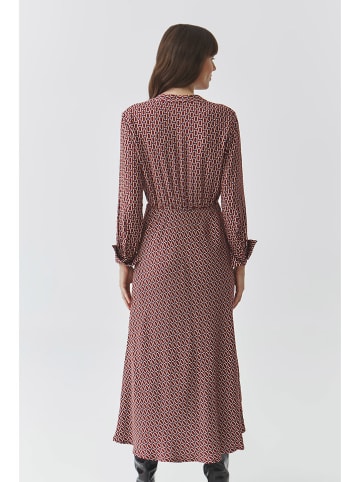 TATUUM Kleid in Bordeaux/ Creme
