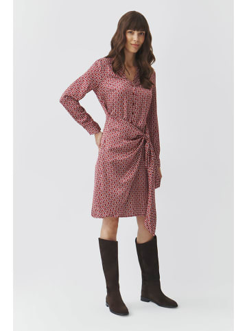 TATUUM Kleid in Bordeaux/ Creme