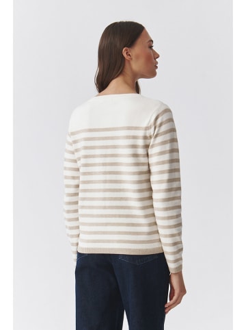 TATUUM Pullover in Weiß/ Beige