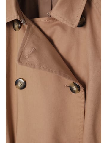 TATUUM Trenchcoat in Hellbraun