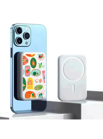 SmartCase Powerbank w kolorze białym ze wzorem - 10.000 mAh