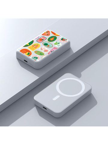 SmartCase Powerbank w kolorze białym ze wzorem - 10.000 mAh