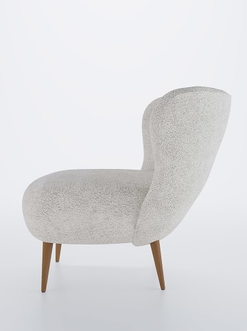Potiron Paris Fauteuil “Léon” lichtgrijs/crème - (B)79 x (H)73 x (D)78 cm