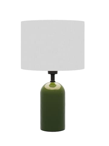 Potiron Paris Ledtafellamp "Becker" wit/kaki - (H)43 x Ø 30 cm