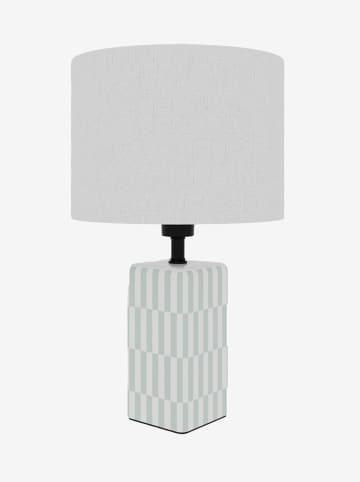 Potiron Paris Lampa stołowa "Manet" w kolorze biało-zielonym - wys. 28,5 x Ø 20 cm