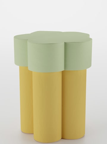 Potiron Paris Beistelltisch "Magnolia" in Gelb/ Mint - (H)49 x Ø 39 cm