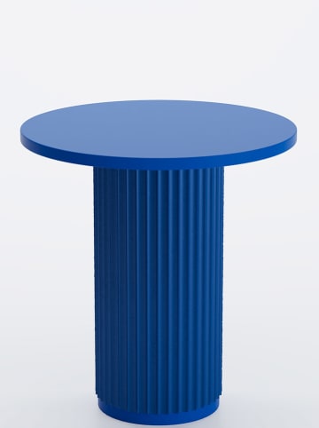 Potiron Paris Beistelltisch "Pivoine" in Blau - (H)51 x Ø 48 cm