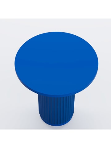 Potiron Paris Beistelltisch "Pivoine" in Blau - (H)51 x Ø 48 cm
