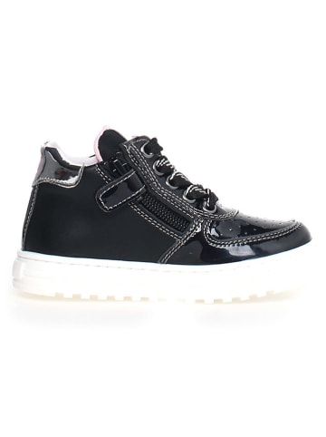 Naturino Leder-Sneakers "Hess" in Schwarz/ Rosa