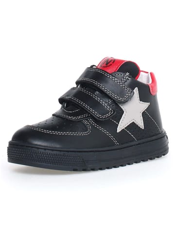Naturino Leren sneakers "Hess" zwart/rood