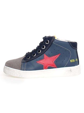 Naturino Leder-Sneakers "Pinn" in Dunkelblau