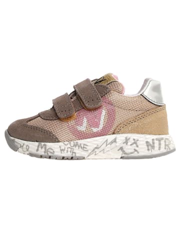 Naturino Leder-Sneakers "Jesko" in Hellbraun/ Rosa
