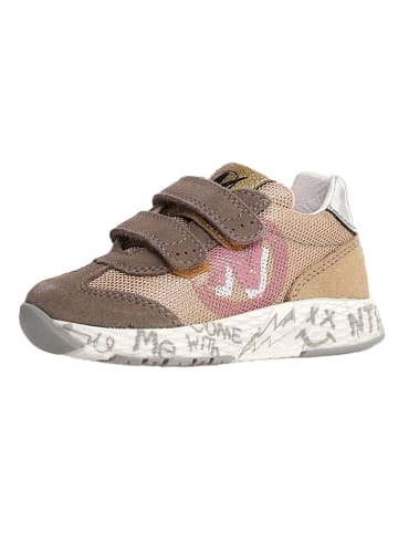 Naturino Leder-Sneakers "Jesko" in Hellbraun/ Rosa
