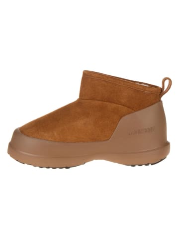 Moon Boot Leren boots "Luna Low" lichtbruin