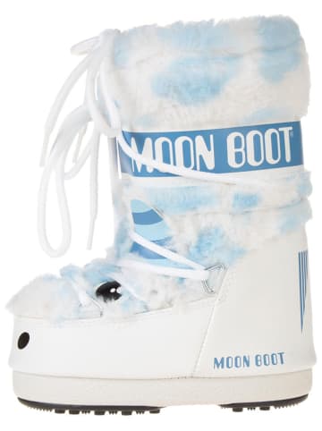 Moon Boot Botki zimowe "ICON YETI" w kolorze biało-błękitnym