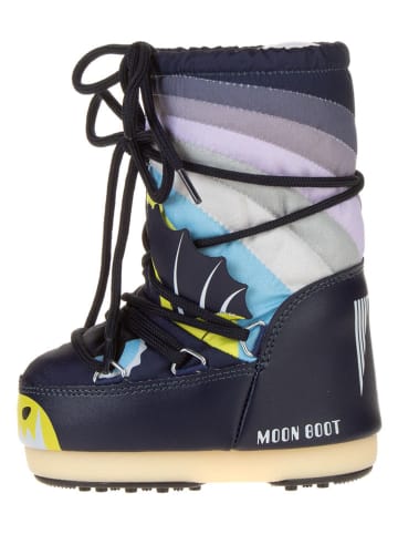 Moon Boot Winterboots "Icon" in Dunkelblau/ Bunt