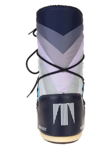 Moon Boot Winterboots "Icon" in Dunkelblau/ Bunt