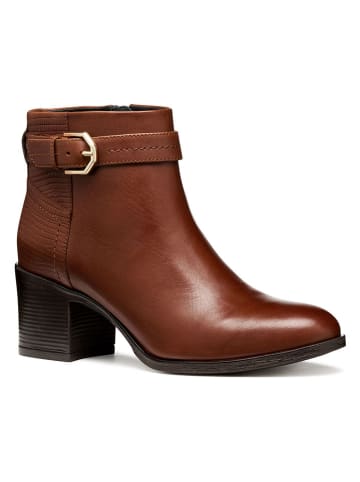 Geox Leder-Stiefeletten "New Asheel" in Hellbraun