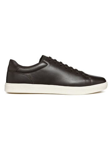 Geox Skórzane sneakersy "Avola" w kolorze czarnym