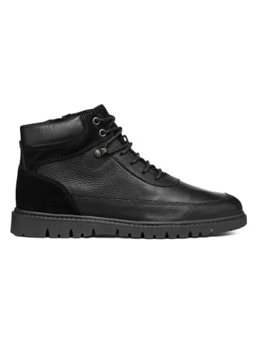 Geox Leder-Boots "Ghiacciaio" in Schwarz