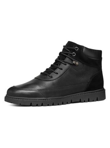 Geox Leder-Boots "Ghiacciaio" in Schwarz