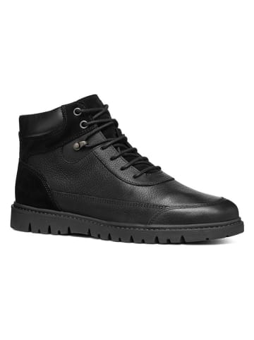 Geox Leder-Boots "Ghiacciaio" in Schwarz