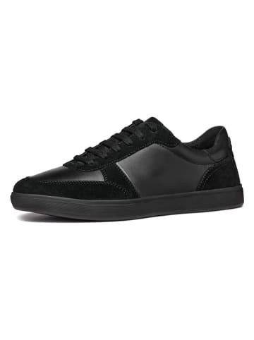 Geox Leder-Sneakers "Avola" in Schwarz
