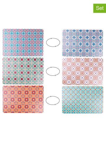 Villa d´Este 6er-Set: Tischsets "Valladolid" in Bunt - (L)45 x (B)30 cm