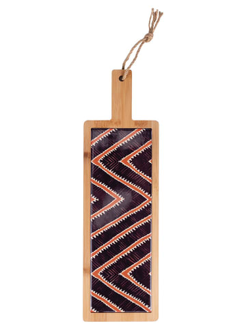 Villa d´Este Snijplank "Malindi" lichtbruin/zwart - (B)13 x (H)42 x (D)3 cm