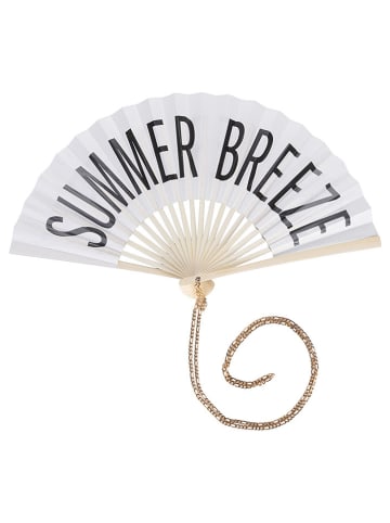 Villa d´Este Waaier "Summer Breeze" wit/zwart - (B)41,5 x (H)21,4 cm